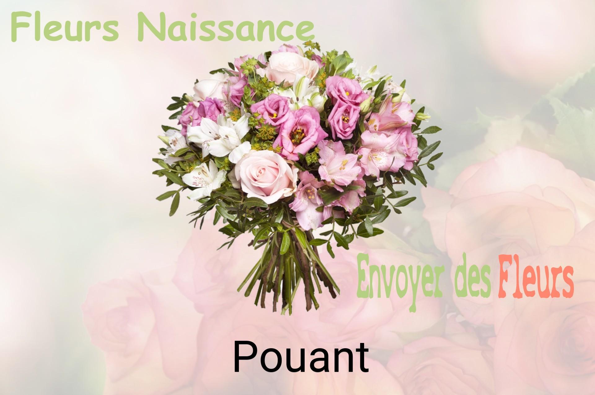 Bouquet de fleurs de naissance livré à Pouant